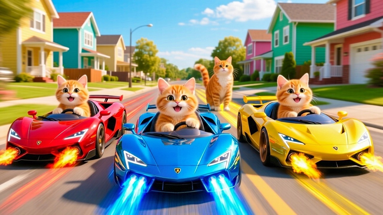 Mama Cat Trims Fur on the Farm and Makes Tiger Hat For Kittens At Home🐾🎩🐯