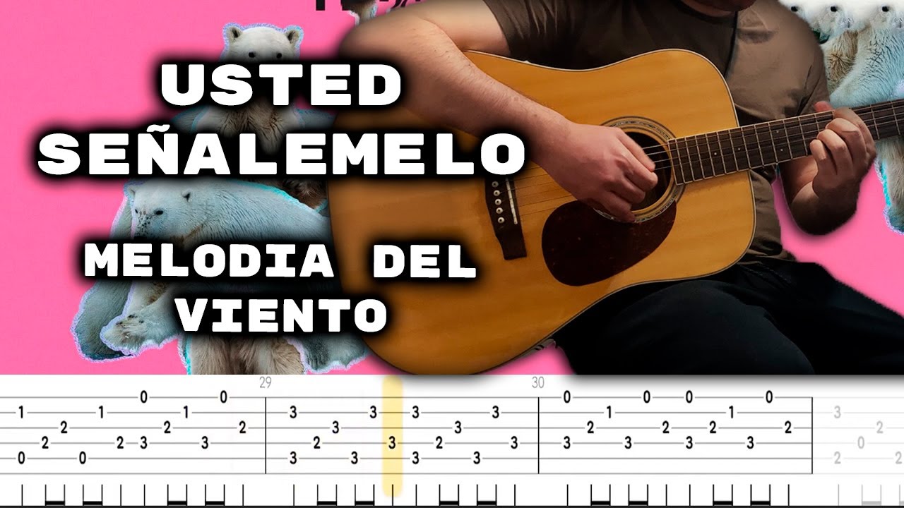 Melodia Del Viento - Usted Señalemelo Cover Tutorial Guitarra [+Tabs]