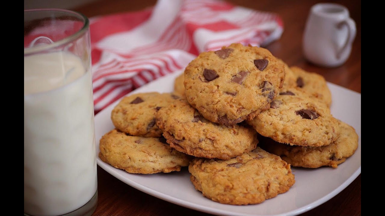 Cookies de coco con chispas de chocolate