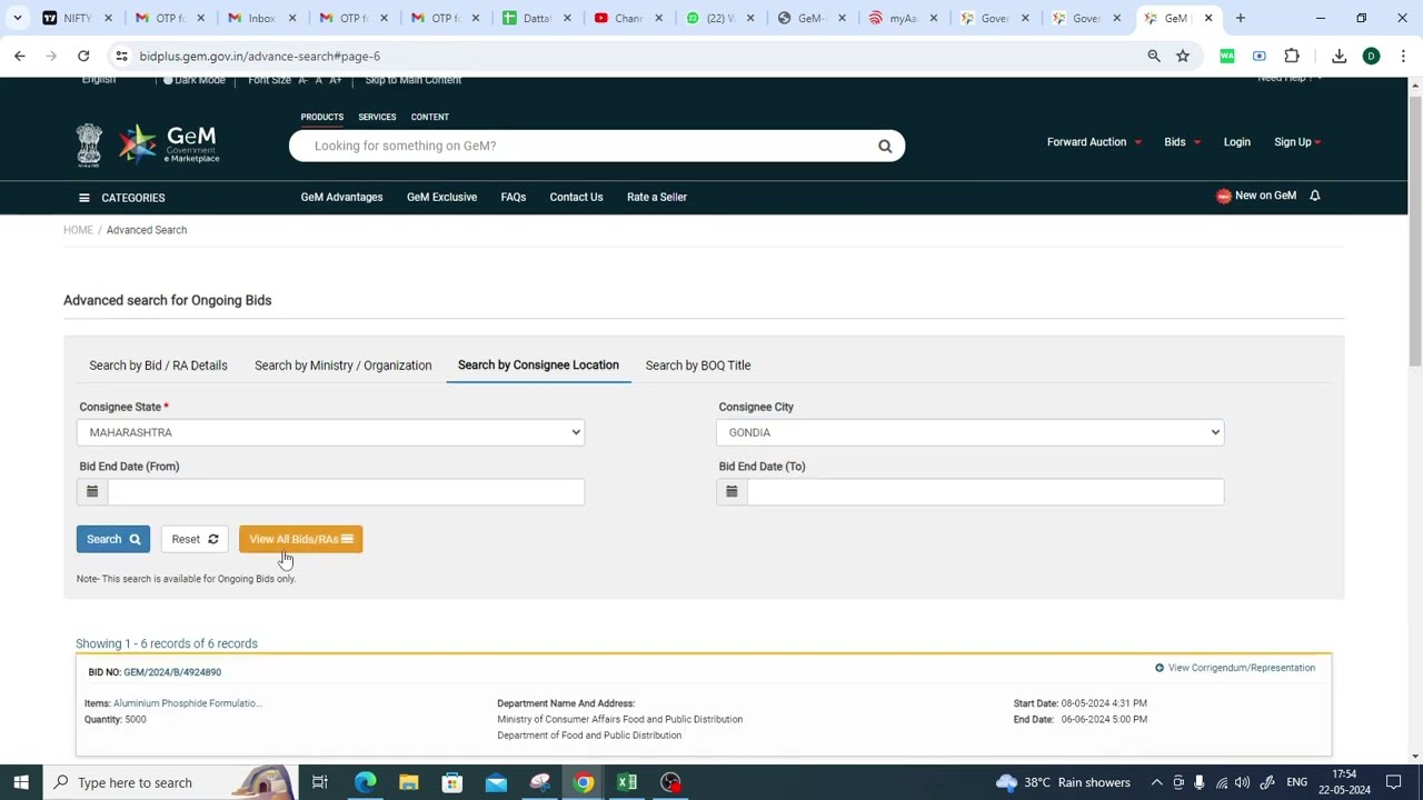 How to Search Tender in GeM Portal l Advance Trick for GeM Bid Search l GeM Tender Search Process