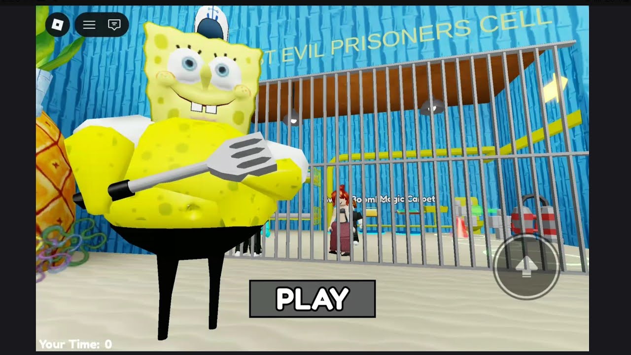 Spongebob trapped me 😱|Roblox 