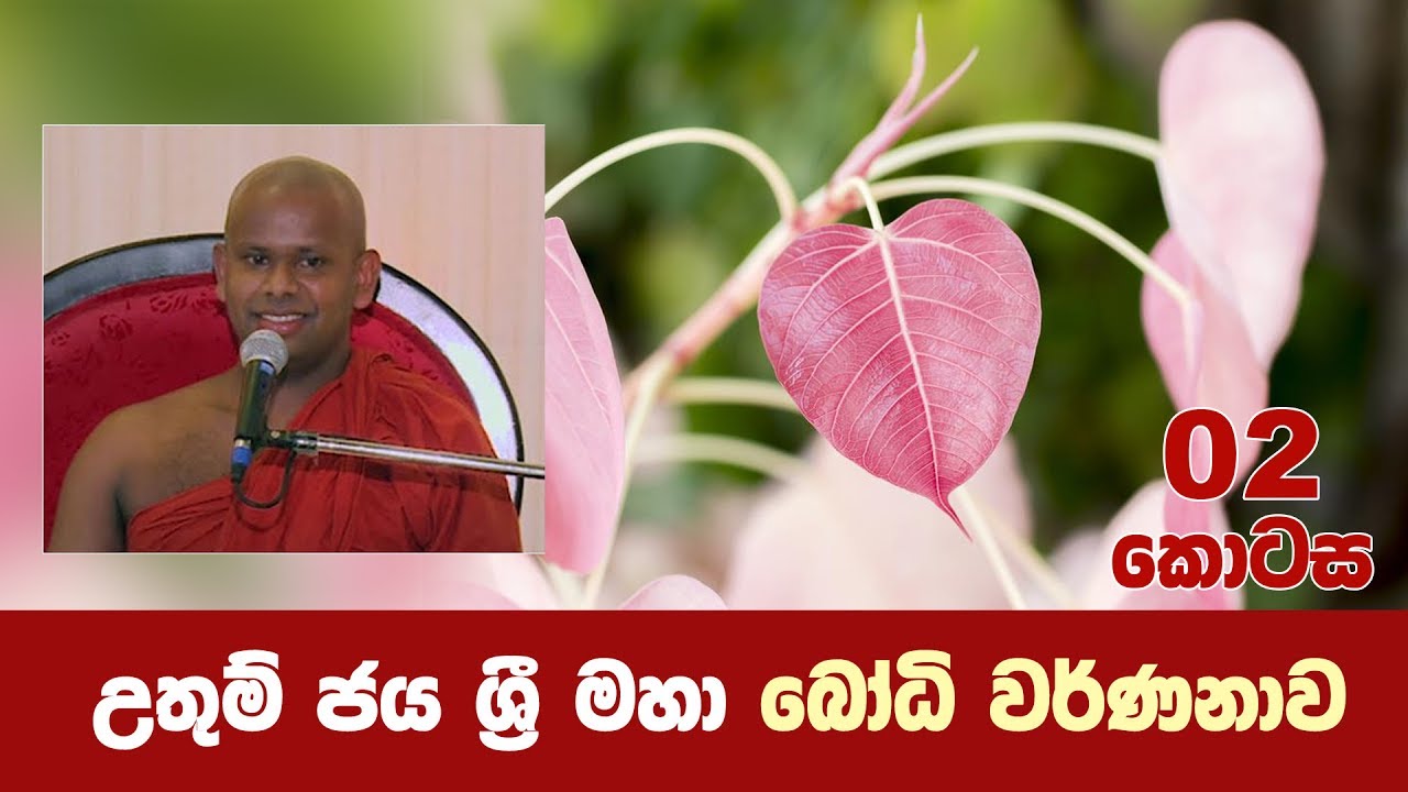 උතුම් ජය ශ්‍රී මහා බෝධි වර්ණනාව 02 කොටස | Bodhi wanshaya | Shraddha TV