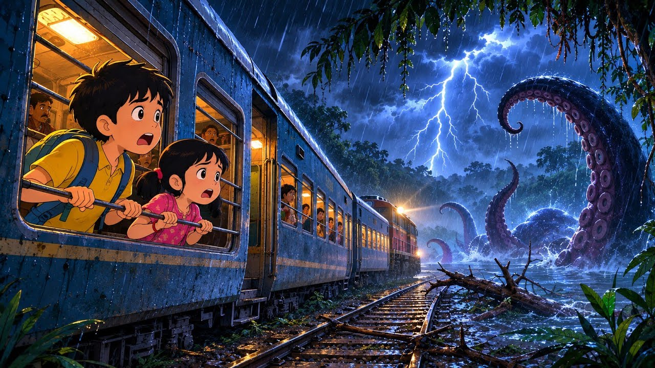 Nani&rsquo;s Village Journey Took a Terrifying Turn 🚂🌧️ | 90s Indian Village Story