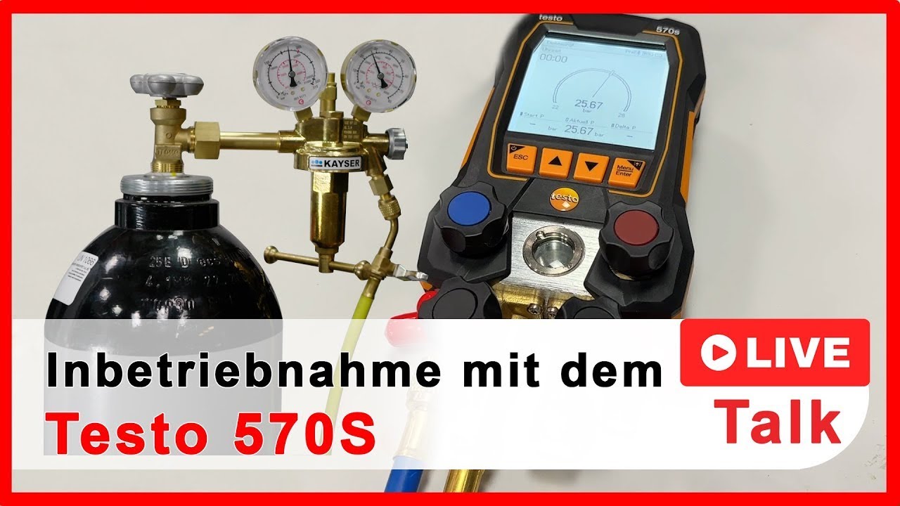 Inbetriebnahme der Kälteleitungen einer Wärmepumpe
