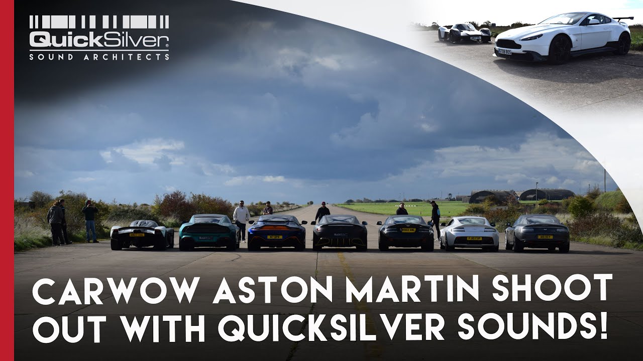CARWOW Aston Martin Shoot Out with QuickSilver Sounds #CARWOW #AstonMartin #QuickSilverExhausts