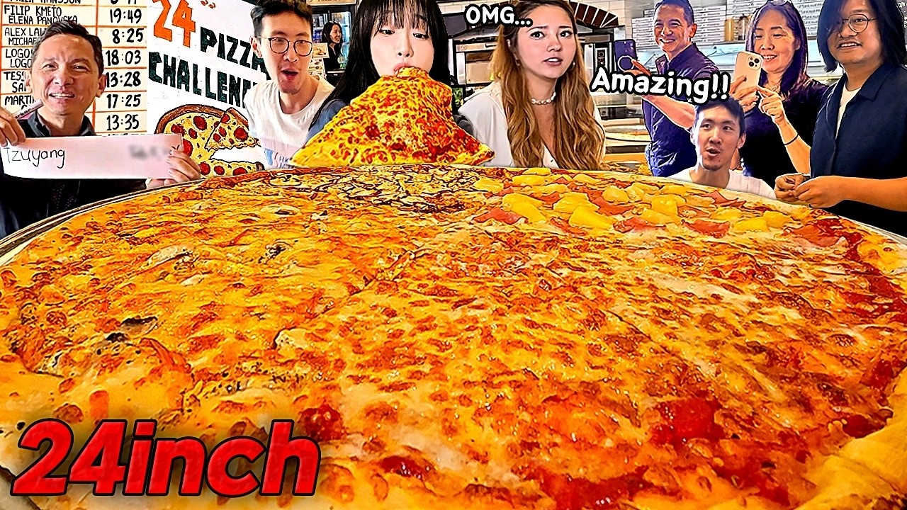 БЕСПЛАТНО Если Съешь Всё! Пицца 24 Дюйма Для Двоих Я Один🔥