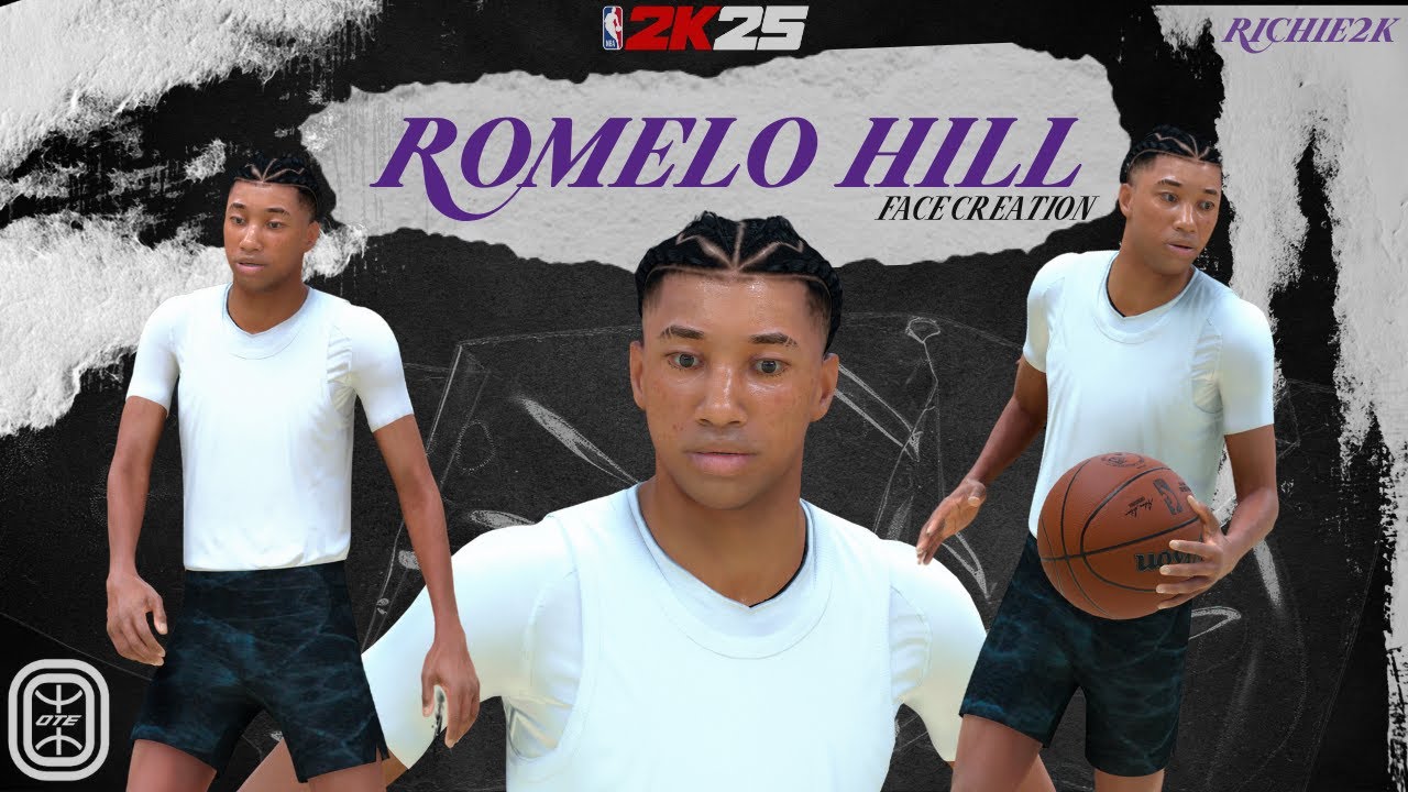 Romelo Hill Face Creation NBA 2K25 OTE