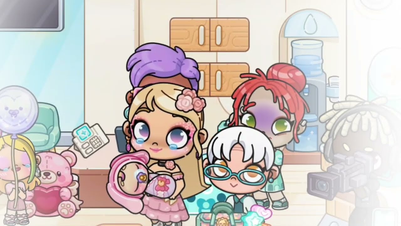 🥳Выписка из👶🏼 роддома 🏥🤱🏼 История в Avatar World Рутина семьи 💞 сериал 🫧🥹