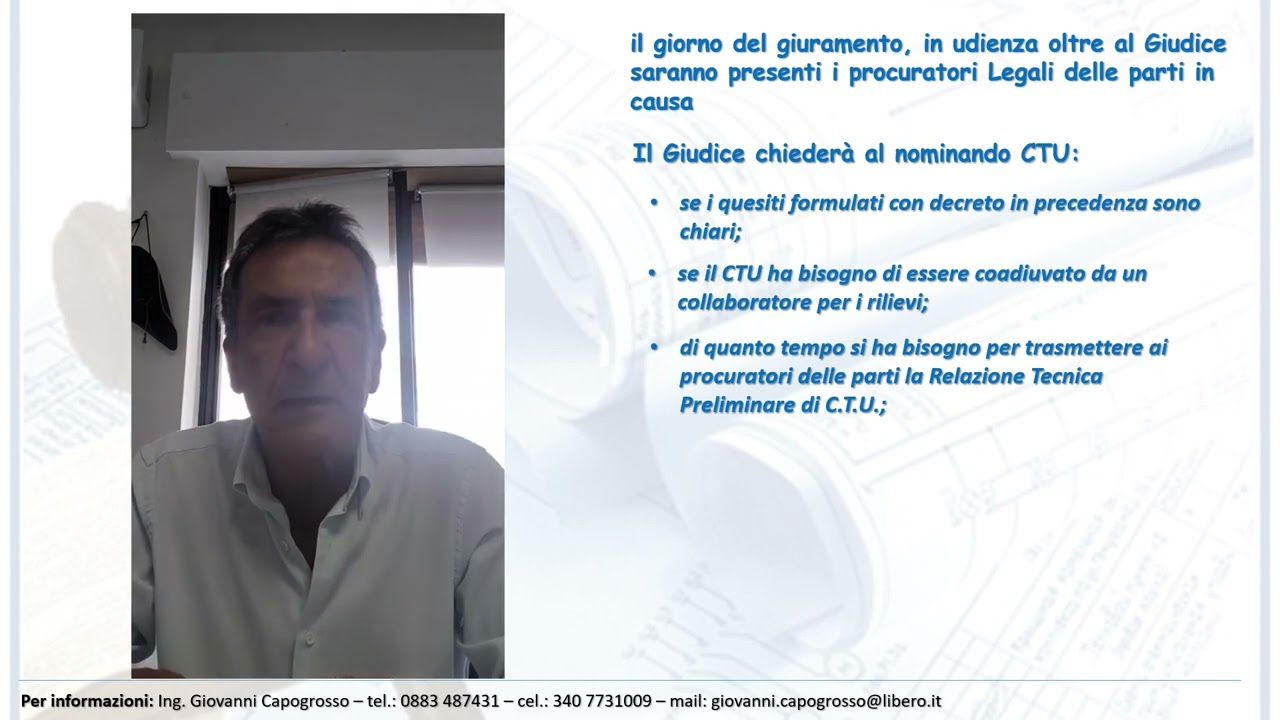 CTU Consigli - Secondo Video: la nomina e il giuramento del CTU
