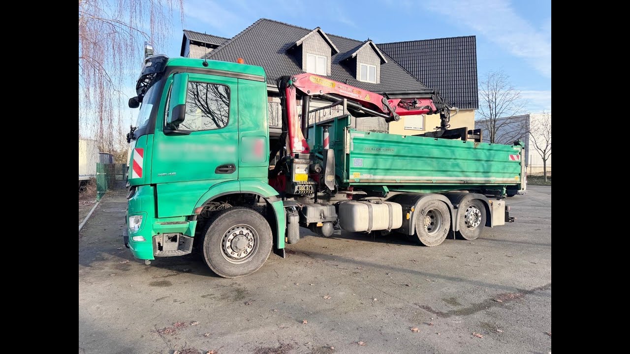 DAIMLER-BENZ Arocs 2545 L 6x4 HAD, Kran Palfinger PK19.001 SLD5, Retarder, Bordmatik, Lenk-/Lift