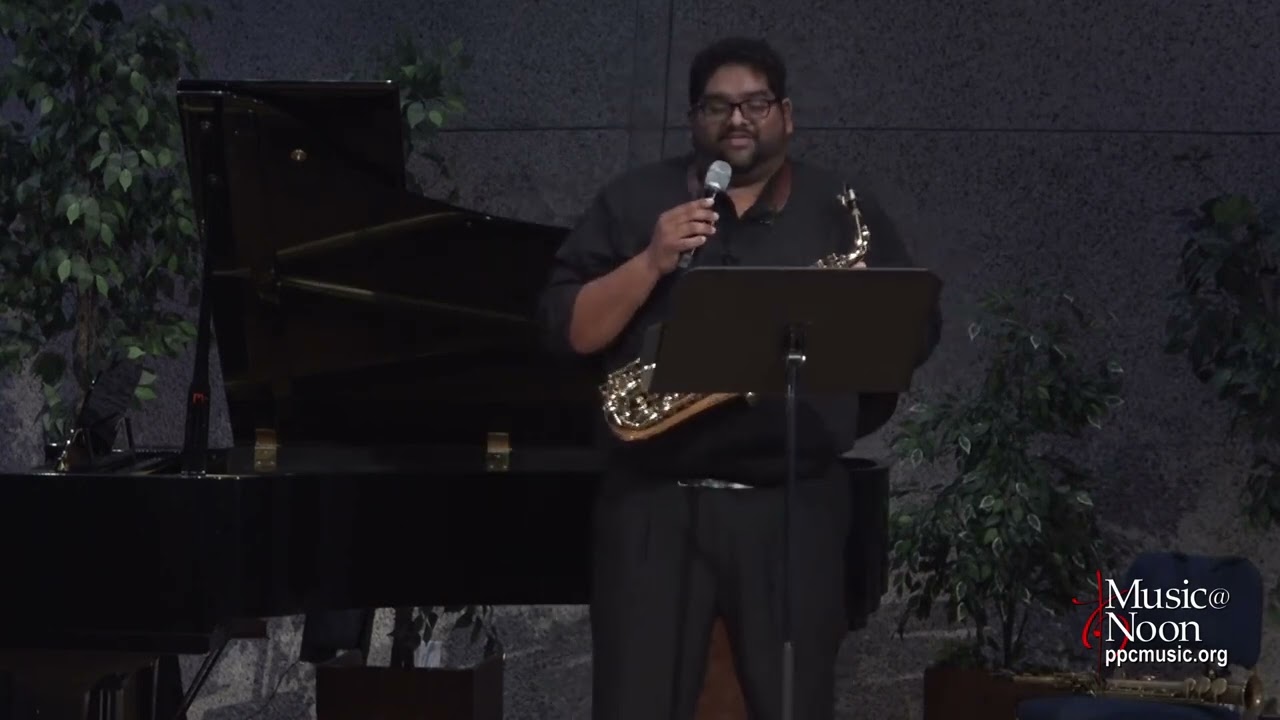 Andrew Harrison, saxophone, and Jason Lo, piano