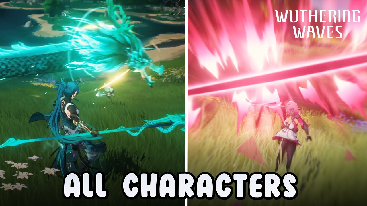 All Characters Gameplay & Skill Wuthering Waves
