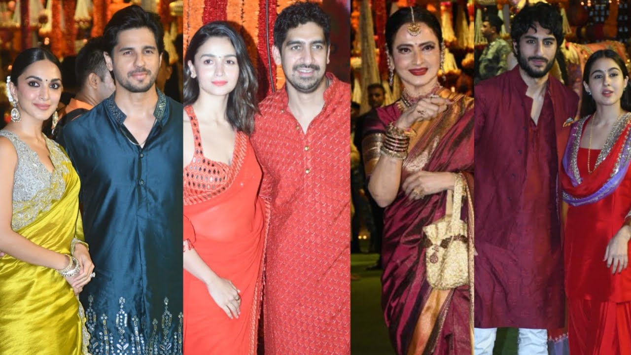 Alia Bhatt,Rekha,Disha Patani ,Mouni Roy, Siddharth Malhotra,Kiara Advani, Sara Ali Khan & Ibrahim📸