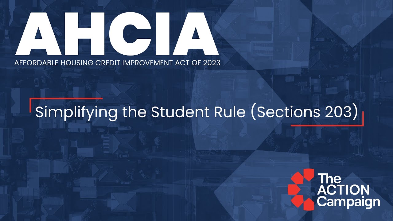 AHCIA of 2023 Video Series: Simplifying the Student Rule (Section 203)