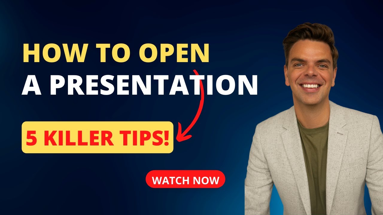 How to Start a Presentation - 5 killer tips!