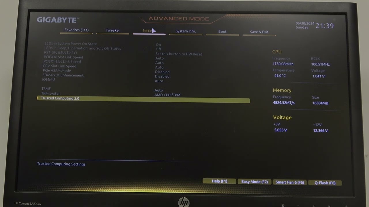 How To Enable & Disable Security Device Support On Gigabyte B650M