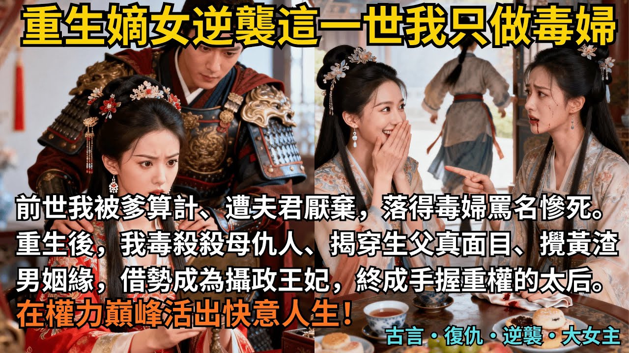 【古言逆襲】完結爽文，前世我被爹算計、遭夫君厭棄，落得毒婦罵名慘死。重生後，我毒殺殺母仇人、揭穿生父真面目、攪黃渣男姻緣，借勢成為攝政王妃，終成手握重權的太后。#完結 #小說 #古言小說 #復仇