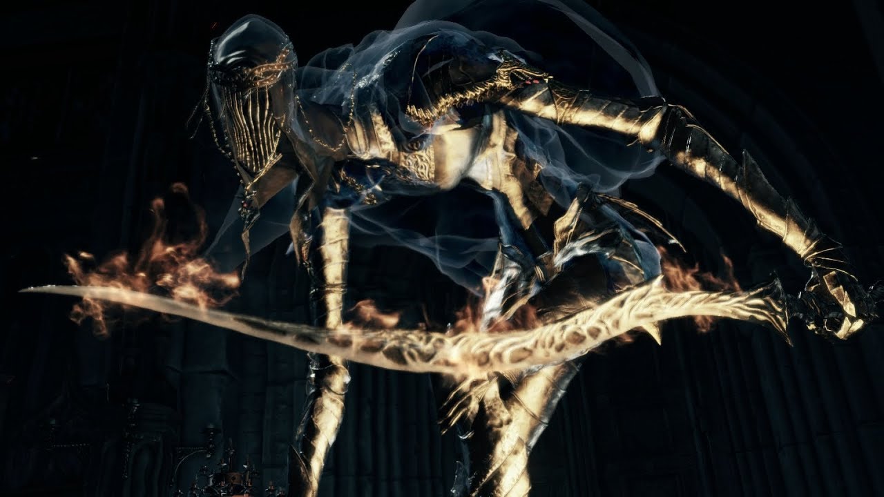 Dark Souls III: Dancer of the Boreal Valley Boss Fight (4K 60FPS)