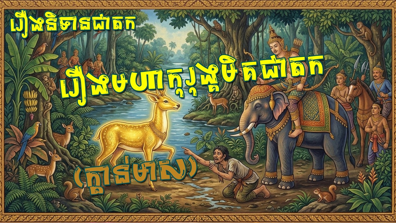 រឿងមហាកុរុង្គមិគជាតក (រឿងក្តាន់មាស), រឿងនិទានខ្មែរ, Khmer Fairy Tale, Nitean channel.
