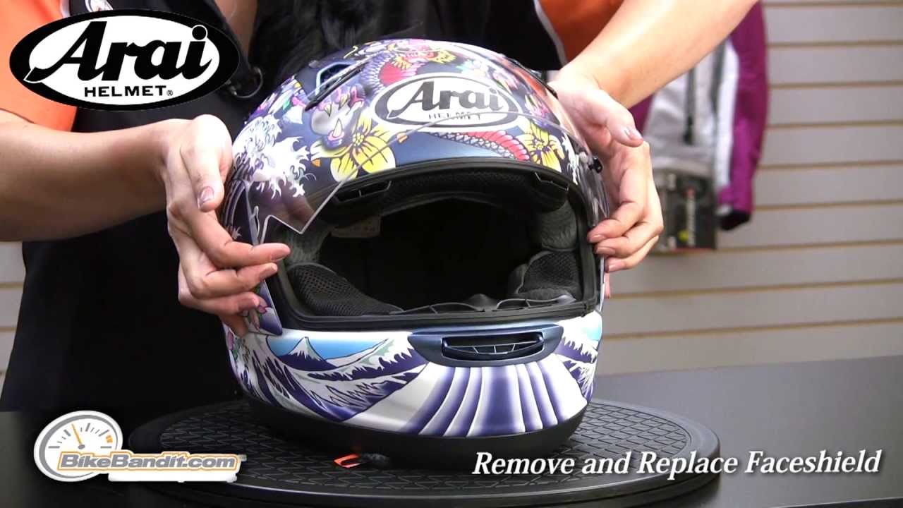 Arai How to Remove & Replace Faceshield on BikeBandit.com