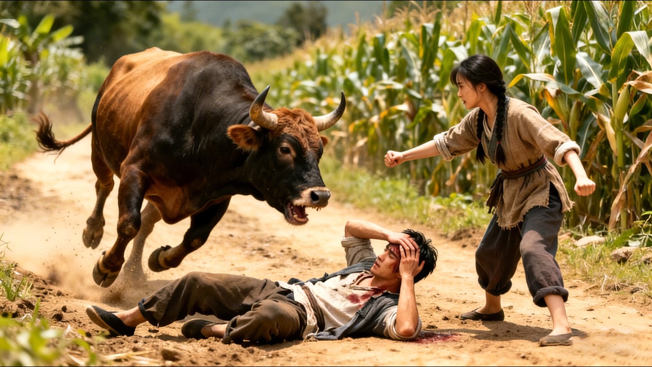 她一拳打死瘋牛，全村沒人敢娶。隨手救下個被村霸欺負的俊俏男人，沒想到他是隱退養傷的千億總裁！  🐰 #短劇 #爽剧 #逆袭  #女频  #霸道总裁爱上我 #精彩大陸短劇