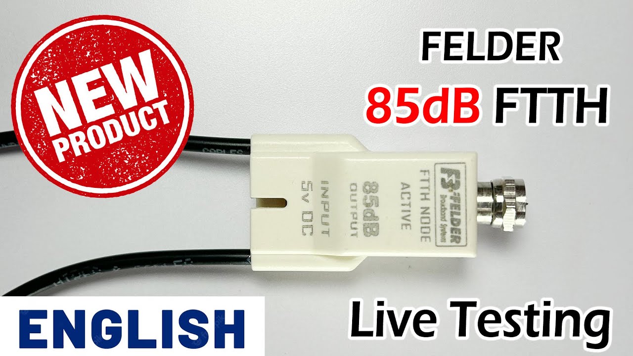 English - FELDER New Product 85 dB FTTH Live Testing upto -12dBm Working or Not ? - Worth or Not ???