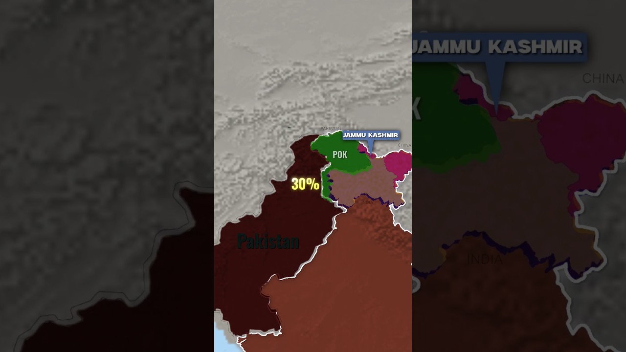 Who Really Controls Kashmir in 2026? 🏔️🗺️ #geopolitics