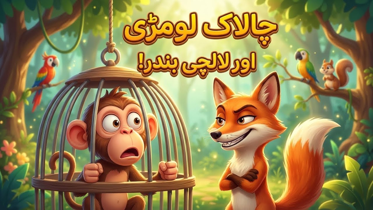 Clever Fox and Greedy Monkey  | لالچی بندر بمقابلہ ہوشیار لومڑی – آخر کون بنے گا بادشاہ؟