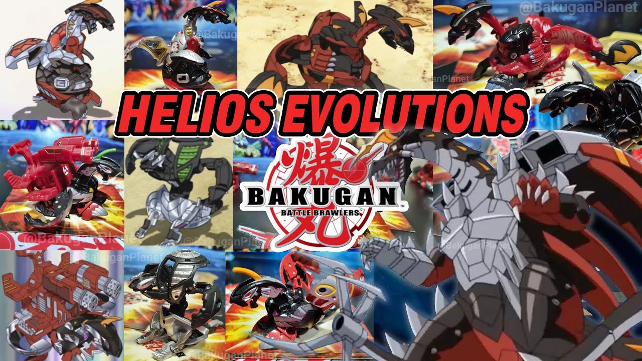 TODAS las EVOLUCIONES de HELIOS en BAKUGAN | Bakugan Planet & BakuGirl