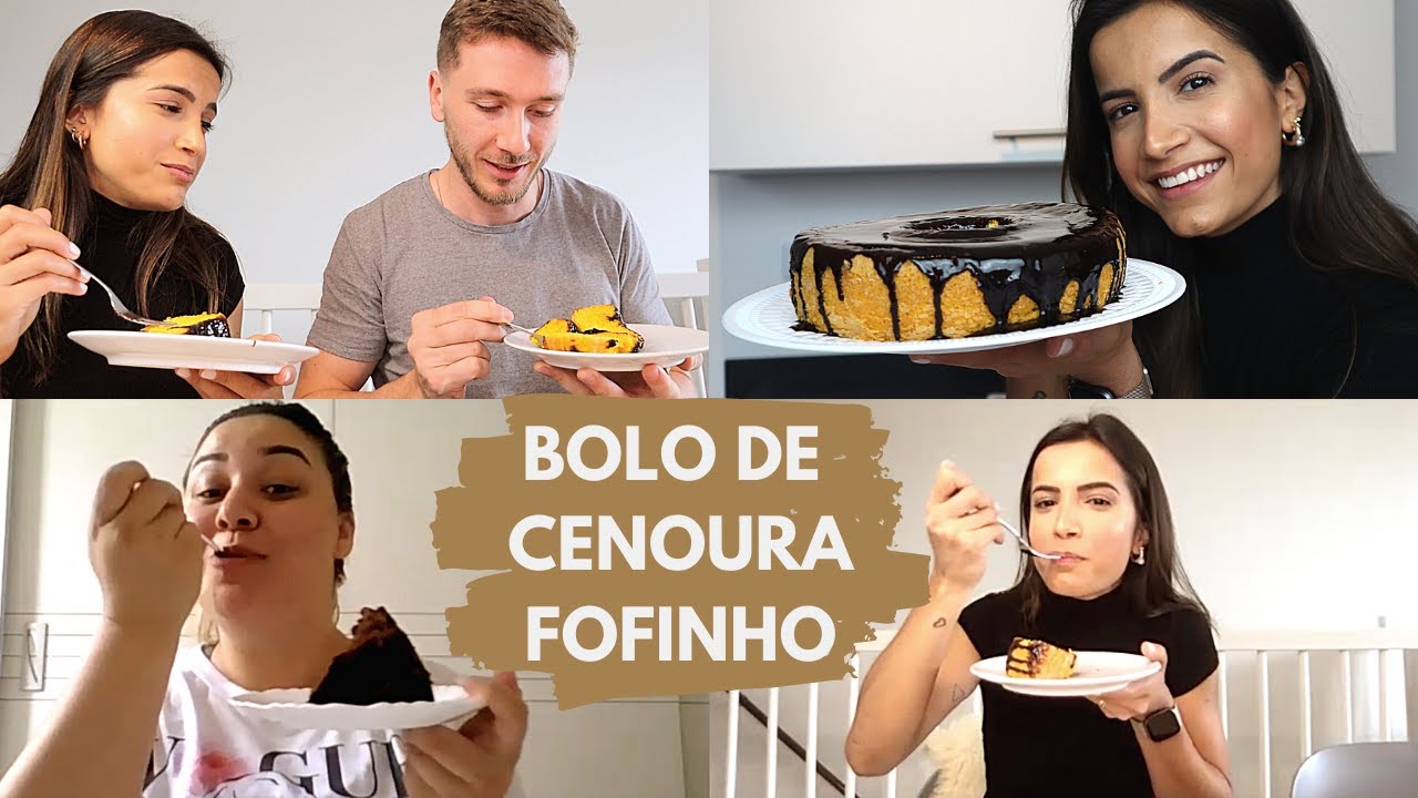 FIZ O BOLO DE CENOURA FOFINHO DA PATI VIDA A UM E COMEMOS JUNTAS! | Vanessa Lino