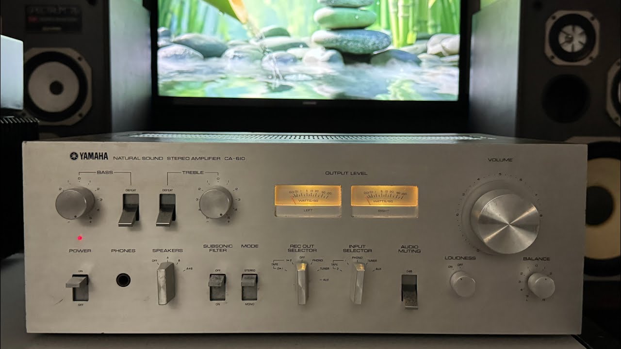 Amplificador YAMAHA Model CA-610 / Bi-Volt Made in Japan - conservação raríssima (44)9.9806-4737