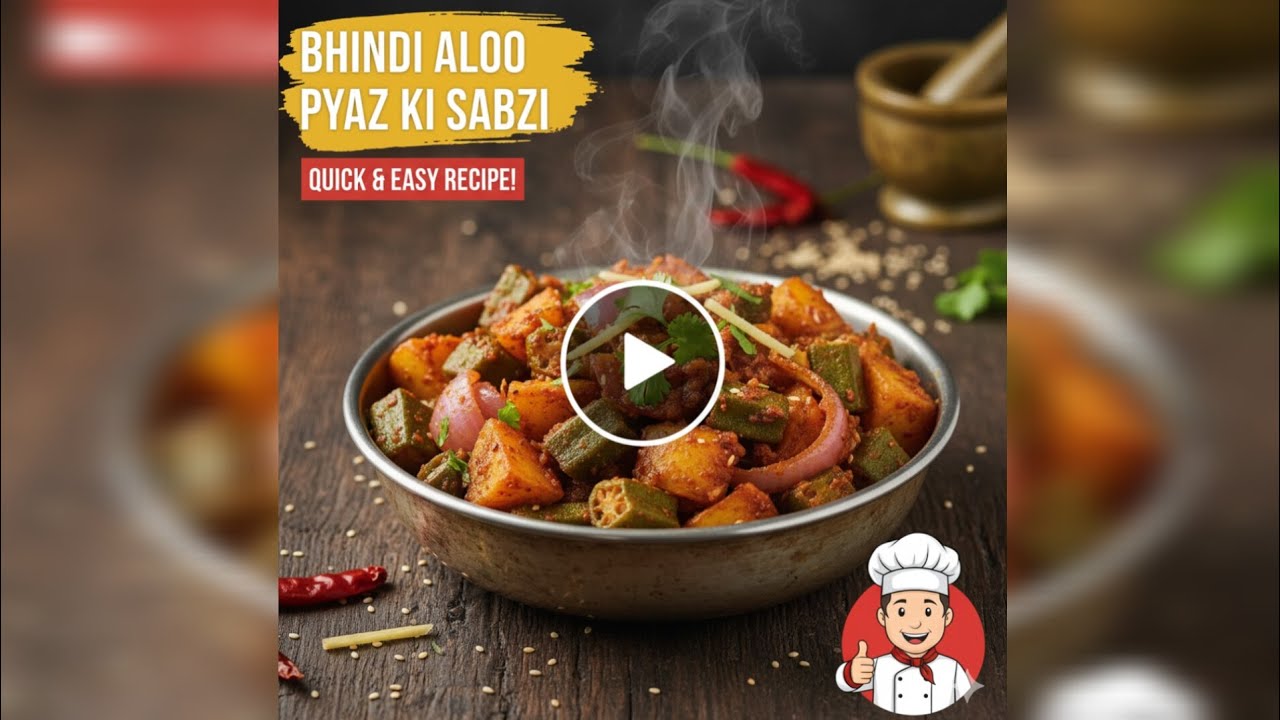 Viral Bhindi aloo ki sabji😋| Aalu Bhindi fry | Food Recipe #trending #viralvideo #shortvideo #shorts