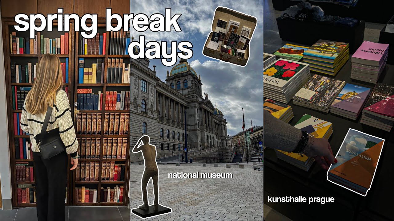 spring break days | grwm, národní muzeum, kunsthalle praha, …