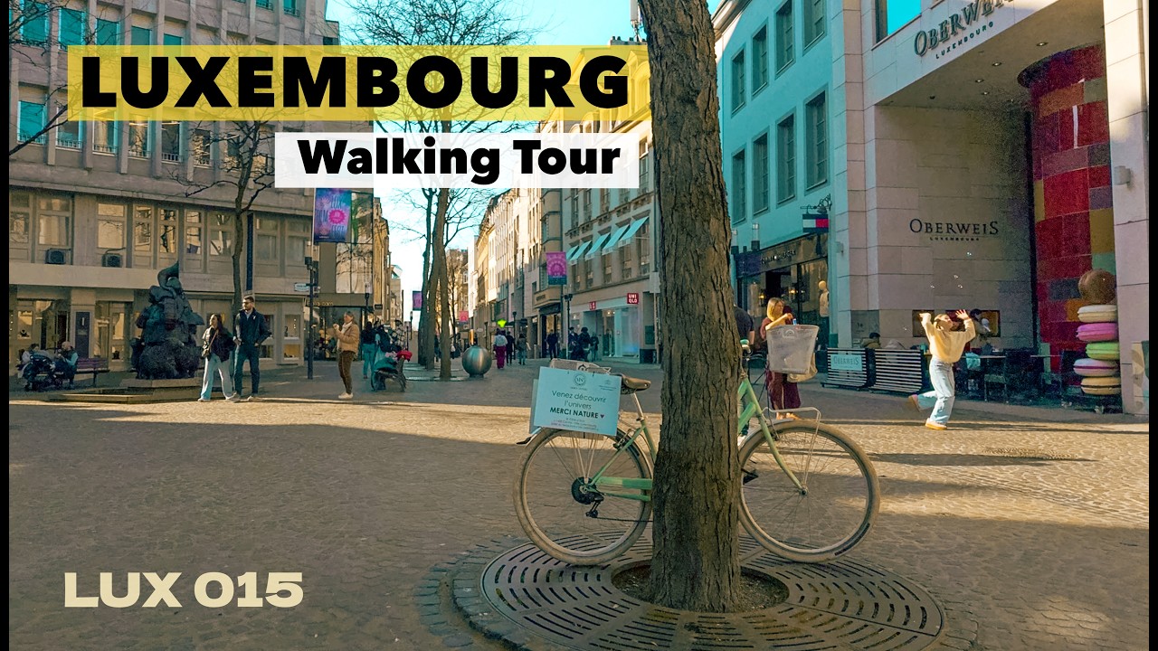 LUXEMBOURG 🇱🇺 City Center Walking Tour March 2026 | 015