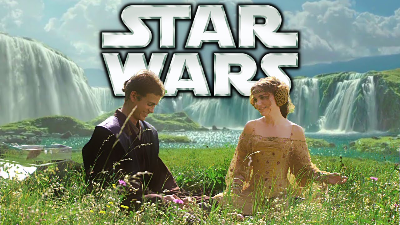 Naboo Waterfalls ◈ STAR WARS inspired ASMR Ambience ◈ Birds, Waterfalls, Wind in the Grass, Sunset