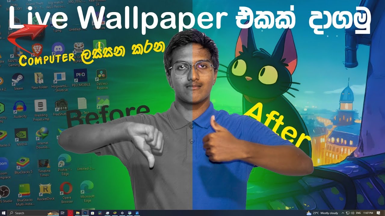 How To Get Live Wallpapers On PC For Free (Animated Wallpapers) | Sinhala | WTLK