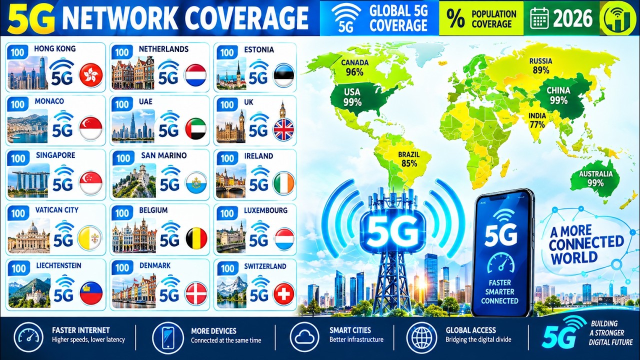 Top Countries by 5G NETWORK COVERAGE