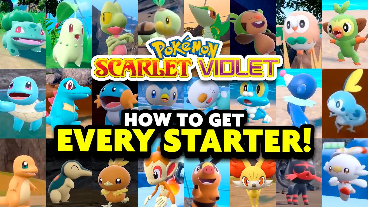 How to get ALL 24 STARTER POKEMON in Pok&eacute;mon Scarlet and Violet Indigo Disk DLC!