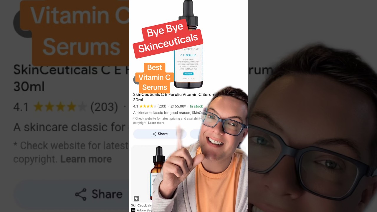 BYE BYE SKINCEUTICALS - The Best Vitamin C Serum Dupes #shorts
