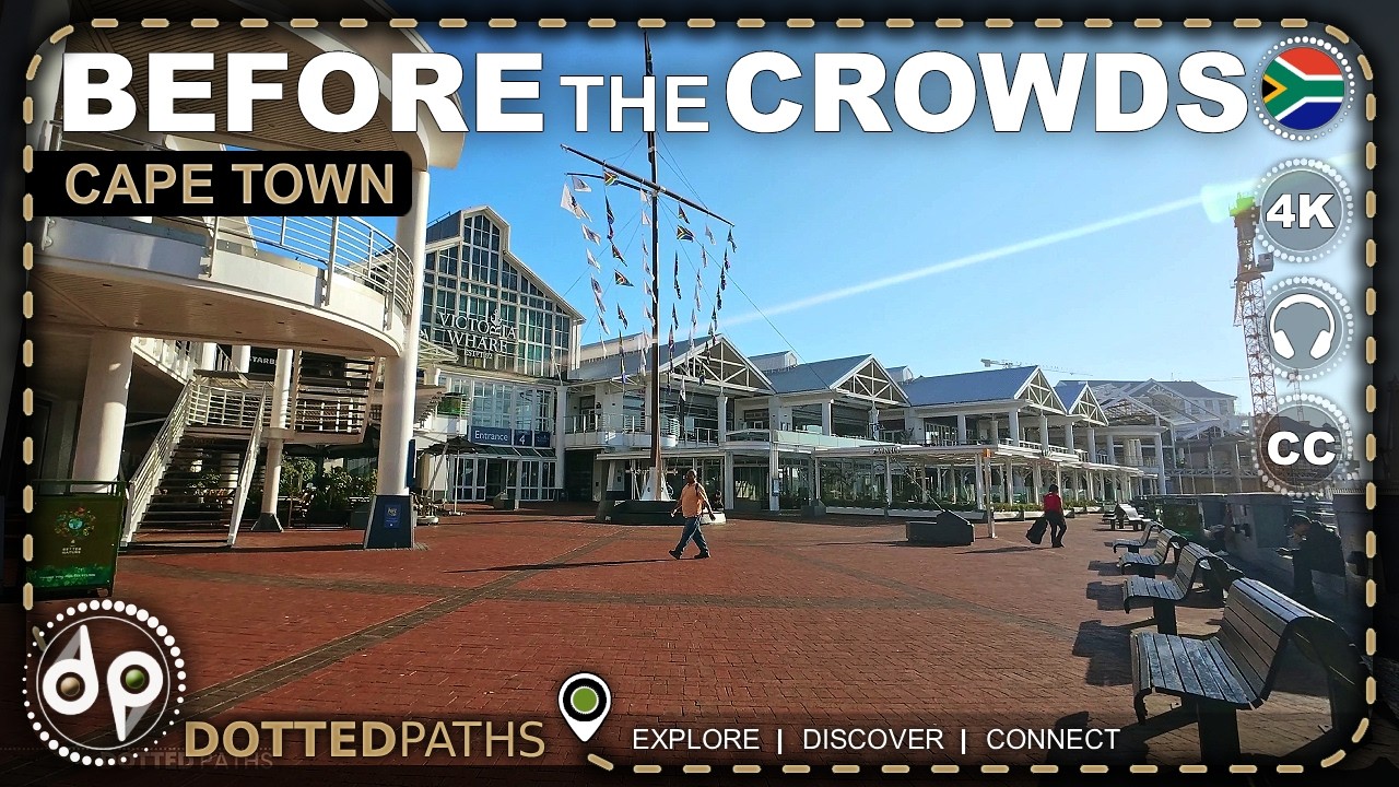 Cape Town Station to V&A Waterfront, South Africa | 4K Walking Tour
