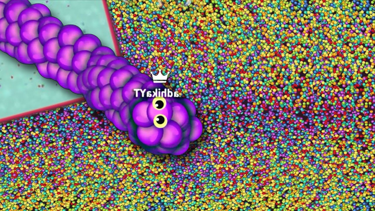 OMG🐍EPIC KRAZY KING UBE 🩷 FEED CUTE NOOBS IN SNAKE IO SNAKE IO🐍 BEST EPIC SNAKE IO GAMEPLAY🐍#snakeio