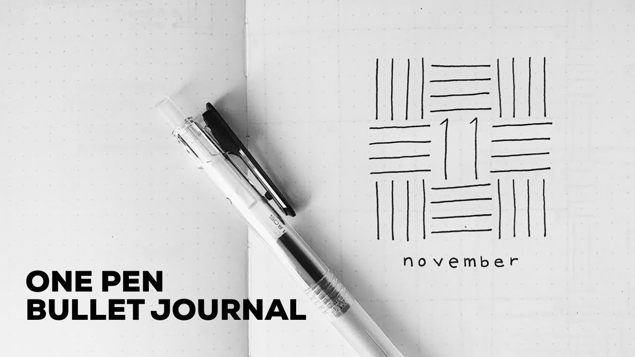 MINIMALIST bullet journal - November 2018 Plan With Me