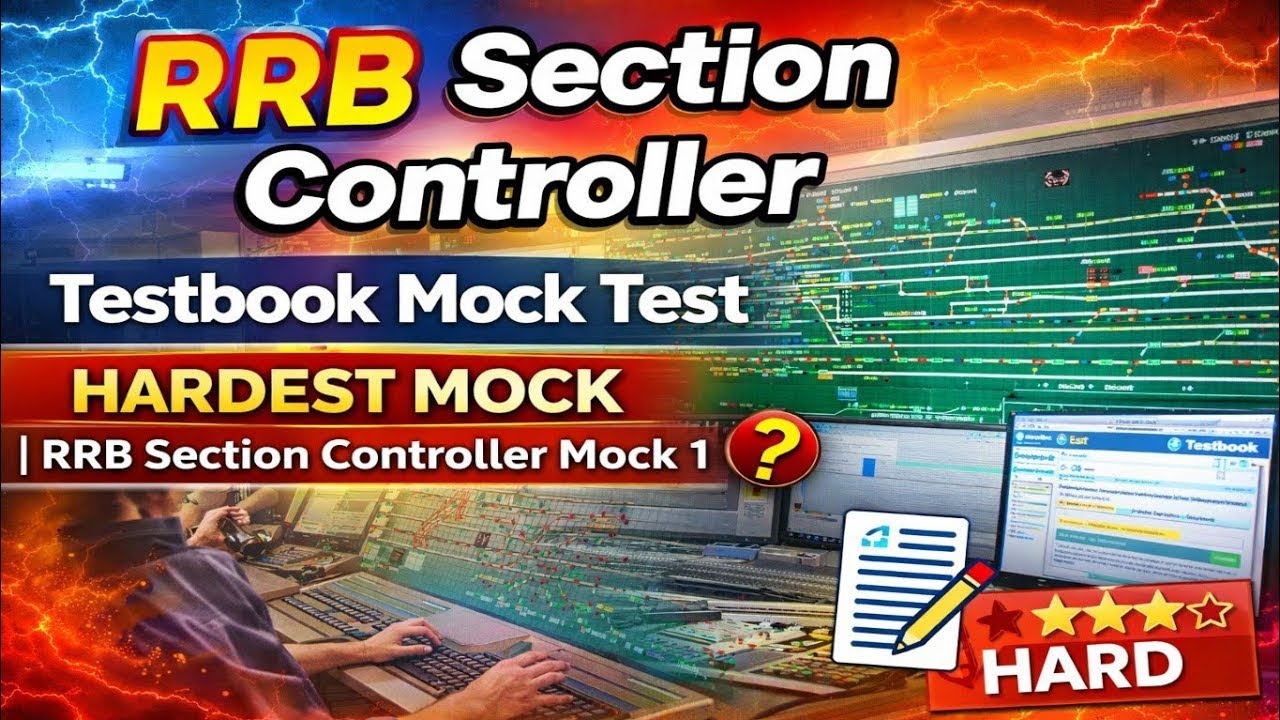 RRB Section Controller Testbook Mock Test | RRB Section Controller Final Round Target 92+