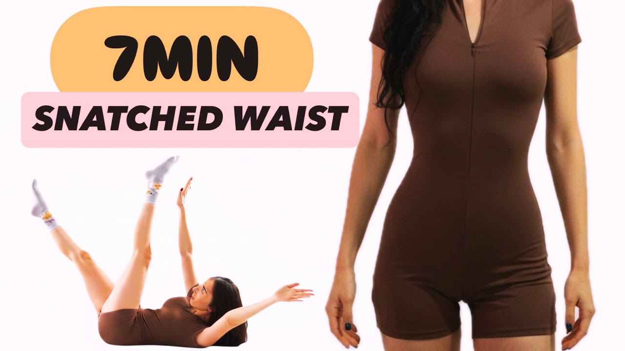 Snatched Waist Pilates 7 Min | Slim & Flat Abs | No Equipment