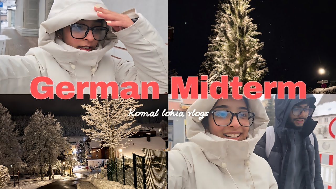 My First German Exam📝🇩🇪 I Christmas Season Has Already Started🎄🎅I Too Much Snow❄️