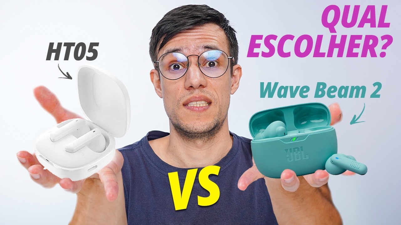 JBL Wave Beam 2 vs QCY HT05 - Qual FONE VALE a PENA Comprar? Comparativo