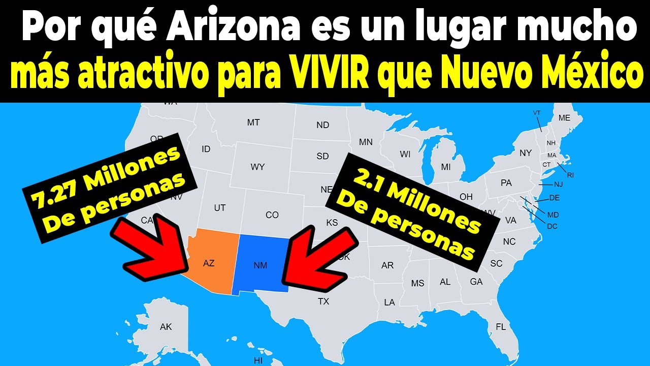 ¿Por qué muchos Gringos AMAN VIVIR en Arizona y no en Nuevo México?