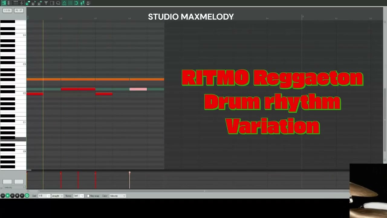 Ritmo Reggaeton em Midi #drums #reggaton #drummer #zildjian #drummingmix reggaeton