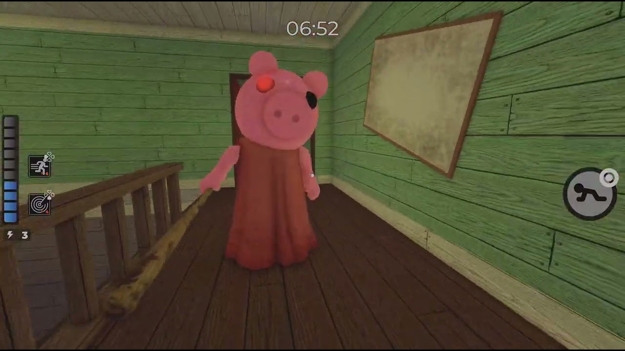 Me playing piggy chapter 1 with my friend 