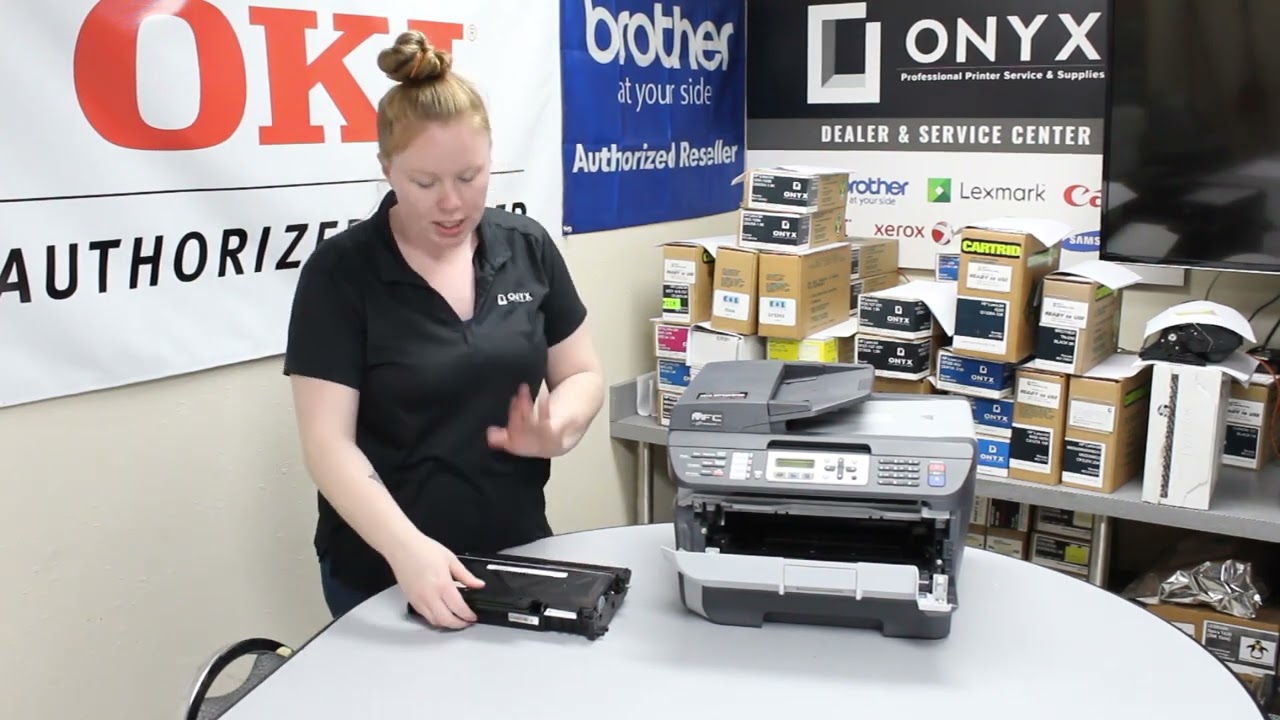 Brother MFC7840w | Onyx Imaging | OKC Printer Repair | How to Change Toner